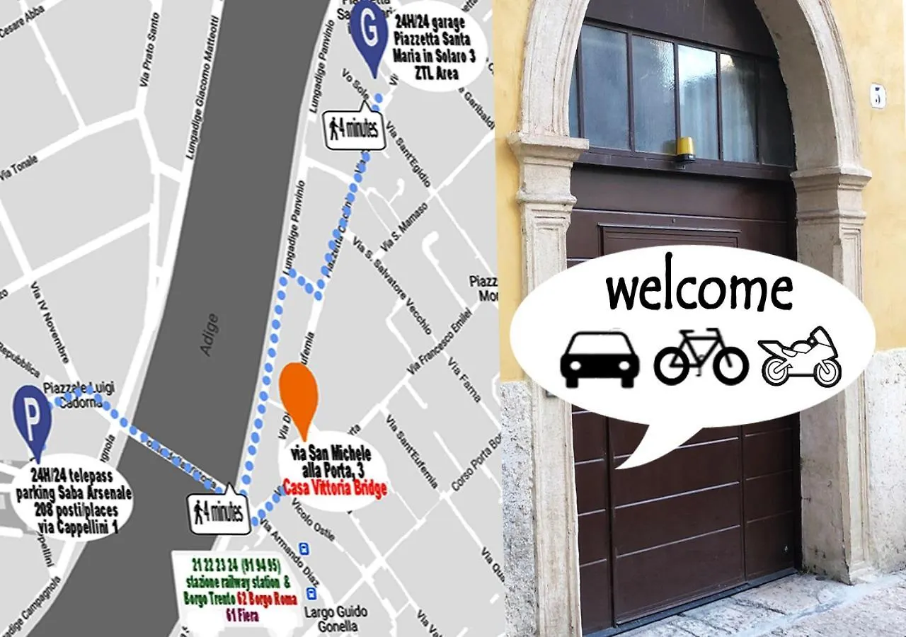 Casa Vittoria Bridge Bed & Breakfast Verona